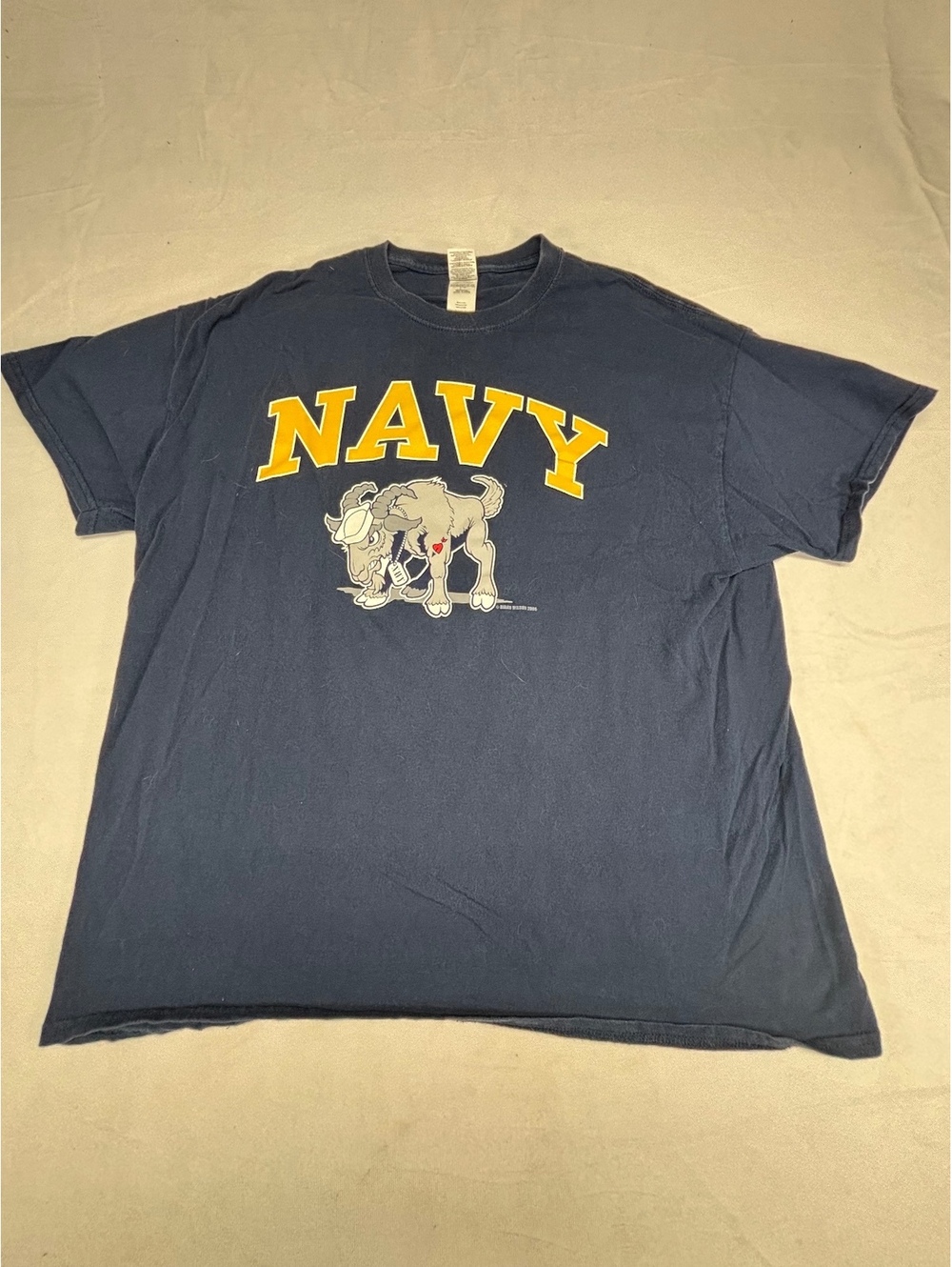 Vintage 2006 Gildan Heavy Cotton Navy Football Blue T-shirt Diane Wilson Design